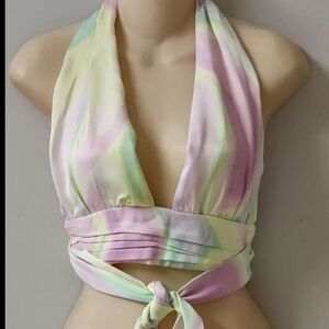 Zara Bikini Multicolor Top Bra Swimwear Womens size Small